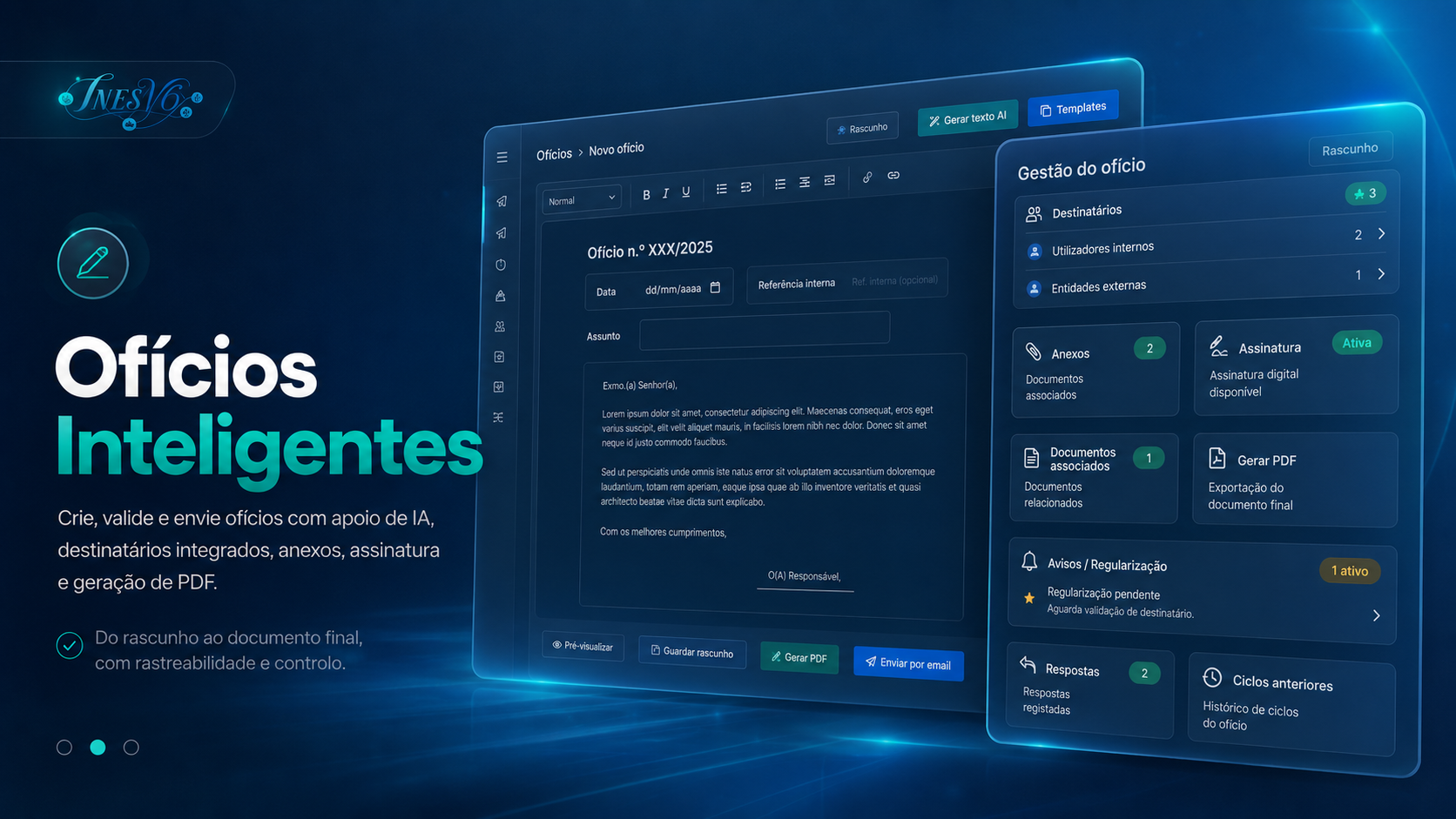 Gestão de Oficios